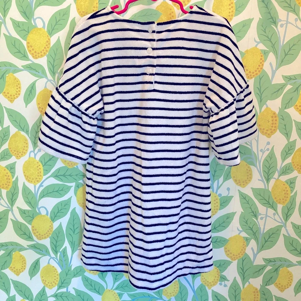 Janie &‎ Jack Striped Swimsuit Coverup Terry Dress Resort Pool Cruise Vacation